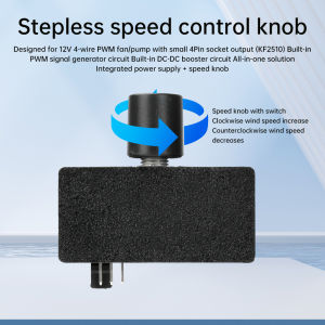 Aideepen | DC 12V Output Fan Speed Controller 4-Pin PWM Fan Governor Type-C USB Power Supply DIY Watercooling Cooler High Power