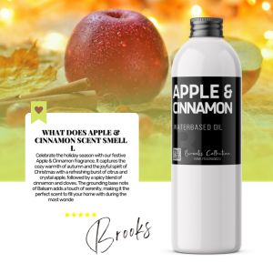 My Home APPLE & CINNAMON Water Based Concentrated Water Soluble Diffuser Humidifier Fragrance