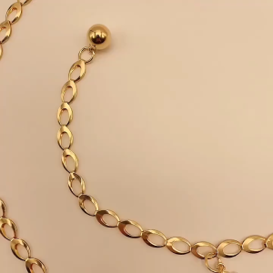 120cm Ikat Pinggang Logam Wanita Ikat Pinggang Rantai Fashion Rantai Pinggang Geometris