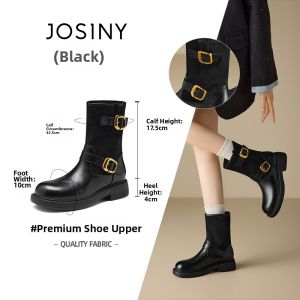 Josiny | Short Figure Brown Boots Women