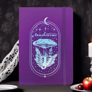 BUJO A5 Dotted Notebook – Thick Paper Journal for Writing Drawing & Planning 180gsm Paper Silver Edges Hardcover