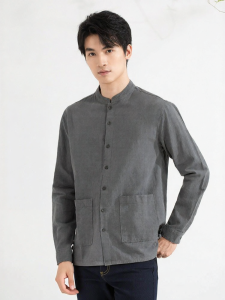 LANGDENG | Cotton Linen Breathable Chinese Style Shirt