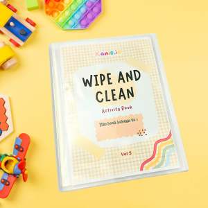 Activity Book - Wipe & Clean Vol 05- Worksheet Edukasi Buku Aktivitas Anak