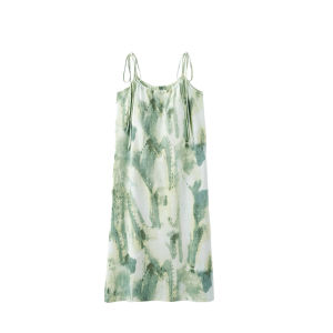 Váy ngủ nữ MiiOW Cat Person vải cotton mỏng có đệm ngực dài vừa có thể mặc ngoài