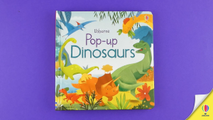 LILGLEE Usborne หนังสือบอร์ดบุ๊คป๊อปอัพไดโนเสาร์สำหรับเด็ก หนังสืออ่านภาษาอังกฤษ สารานุกรมเพื่อการเรียนรู้ เหมาะสำหรับเด็กเล็ก เด็กชายและเด็กหญิง