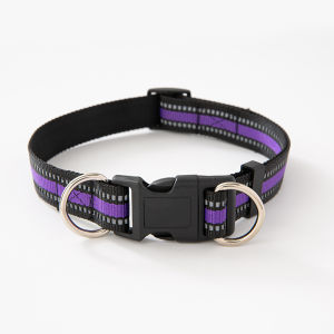 Adjustable Reflective Nylon Dog Leash Pet Supplies Dog Collar with Weave Belt Universal Pet Equipment Direct Sale