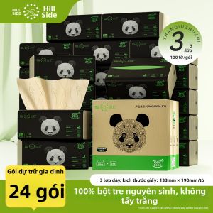 SHANQIU | Giấy Tissue Tre Không Tẩy Trắng 24 Gói