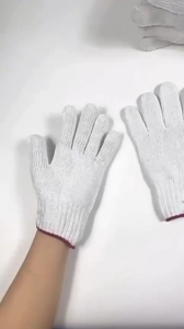 【Daily Suki Store】12 Pairs Cotton Safety Work Gloves - Breathable & Non-Slip Industrial Gloves for Construction Mechanics Gardening | Heavy Duty Protection for Hands