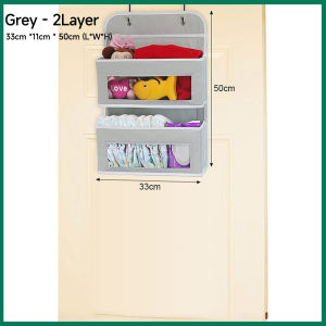 Keycool Back Door Hanging Organizer PVC Wall Mounted Storage Bag Behind the Door for Bedrooms Closets Bathrooms