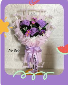 Mr Visit / Buket Bunga Mr Visit untuk hadiah Kelulusan Graduation Wisuda / Kado Kelulusan Kuliah Kenaikan Sekolah / Buket Bunga Modern untuk hadiah Ulangtahun Kado Pernikahan Kado Tunangan / Buket Unik Buket Murah Hadiah Kelulusan Wisuda / KODE MERKURIUS - Lazada