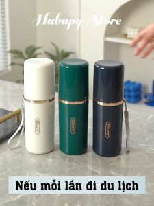 Hộp đựng bàn chải kem đánh răng kết hợp cốc đánh răng cao cấp