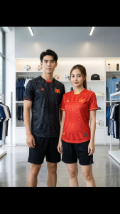 Bộ Quần Áo Đá Bóng Việt Nam AMAC Siêu Đẹp Đồ Đá Banh Thể Thao Nam Nữ Thun Caro Thoáng Mát