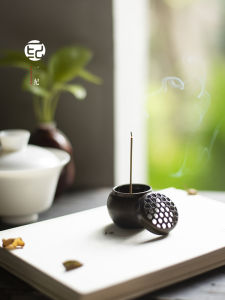 Retro Bronze Incense Burner Indoor Aromatherapy Sandalwood Incense Holder Tea Ceremony Accessories Small Piano Stove Home Use