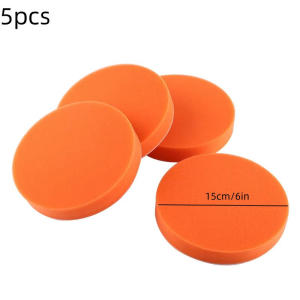 125/150mm Orange Car Polishing Pads 6" Sponge Polisher Clean Waxing Pad Auto Paint Maintenance Care Buffing Cleaning Tools