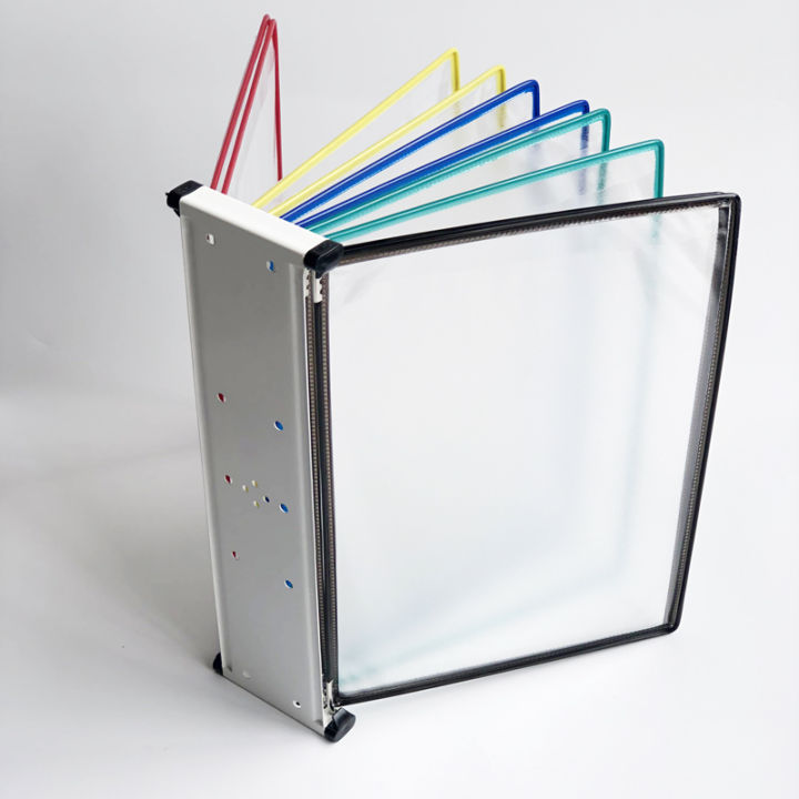 Portfolio File Display Rack Wall-Mounted A4 Standard Operation Procedure Display Folder File Rack ...