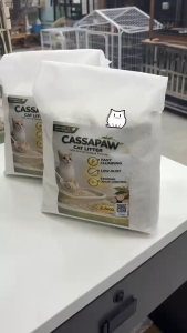 CASSAPAW Cassava Cat Litter Fast Clumping Low Dust Strong Odor Control