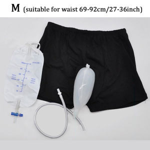 Mens Urinal Drainage Bag Leg Brace Reusable Pee Collection Bag Men/elderly Incontinence Underwear Leak Proof Urinal System