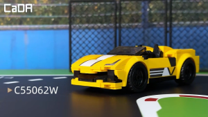 CaDA Solar Crest Racing Car Brick DIY 1:32 Scale Vehicles Set C55062W