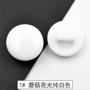 กระดุมเสื้อแบบกลมสำหรับผู้หญิงชุดเดรสคาร์ดิแกนทรงสูงประดับมุกหลากสีเสื้อไหมพรมกระดุมเสื้อเชิ้ตกระดุมเสื้อถักผ้าชีฟองกระดุม