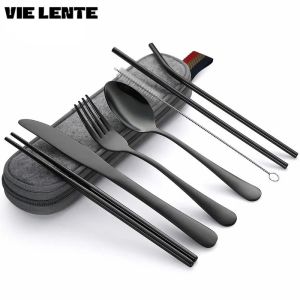 8Pcs/set Tableware Reusable Travel Cutlery Set: Your Ultimate Camp Utensil Solution