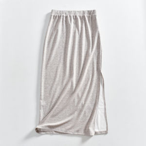 High Waist Side Slit Knitted Mini Midi Long Skirts Womens Elastic Waist New Arrival Solid Color Versatile Chinese Made Skirts