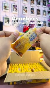 Chia Seeds & Quinoa Soda Crackers Soda cookies Chia Seeds & Quinoa Cracker Chia Seeds & Quinoa Biscuits good for stomach