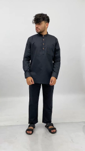 Vantez Koko Kurta Setelan Pria Dewasa Pakistan Premium Putih
