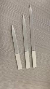 3Pcs Stainless Steel Nail File Set Double Sided Pointed Tip Metal Files Washable Fingernails Toenails Manicure Pedicure Salon
