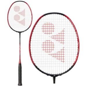 Raket Yonex Badminton Bulu Tangkis Impor Carbon Lentur Tas dan Grip