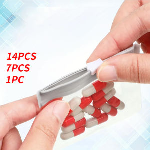 14/7/1- Zipper pill storage bag reusable and convenient medicine bag - essential medicine bag for traveling