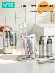 ETRAVEL | Portable Travel Toothbrush And Toothpaste Set Seven-in-one