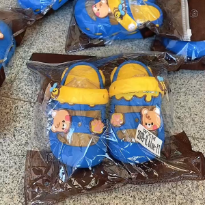 Little luxe boy baby cartoon clog sandals lightweight for kids girls rubber rubber hole shoes