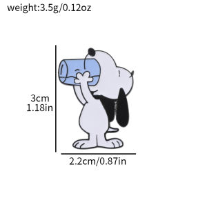 Bandai | Snoopy Enamel Pin Collection - Cute Cartoon Dog Brooch in Various Outfits Pilot Chef Ski Pilot Lapel Pin Badge Kawaii Style