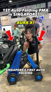 MOBOT SG OFFICIAL | Aura X 4 Wheel Next Gen Mobility Scooter | 24V 12AH | 20km | Revolutionary Folding | LTA Compliant