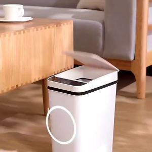 12 L Smart Trash Can AUTO-sensor Dustbin/ Intelligent Sensor/ hands-free LED Smart Trash Can Automatic Sensor Dustbin Intelligent Sensor Rechargeable Electric Waste Bin Rubbish Can