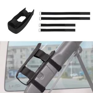 Giá Đỡ Bình Chữa Cháy Dạng Thanh Cuộn Có Thể Điều Chỉnh Cho Xe Jeep Wrangler TJ JK JKU JL JLU 4XE - Phụ Kiện Địa Hình Bằng Nylon Đen