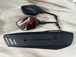 PAKET-SPION VARIO GEN 2 TANGKAI PANJANG+TAMENG KNALPOT LOGO VARIO