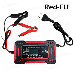 Sạc Pin Thông Minh LiFePO4 14.6V 6A Với Màn Hình LCD Dành Cho Ô Tô Xe Máy Pin Axit Chì AGM 12V 6A Max Hỗ Trợ Sửa Chữa Và Sạc Xung