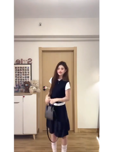 Chic High-Waisted A-Line Mini Skirt with Elasticated Waist for Women