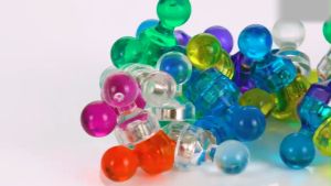 50pcs Pin Magnet Whiteboard Magnetic Pin Kulkas Memo Tulis Kantor Pin Strong Stainless Steel