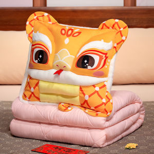 2025 Snake Year Pillow Blanket Dual-Use Thickened Pillow Blanket Two-in-One Auto Car Blanket Car Quilt Customization
