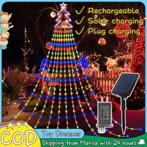 Christmas Tree Solar String Lights Outdoor Christmas Lights for room LED Lights Strip Light Fairy Lights Home Lights Decoration