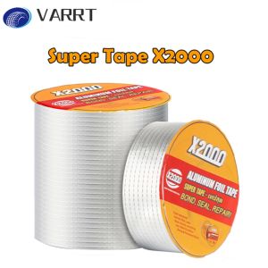 VARRT X2000 Aluminum Foil Butyl Tape High Temperature Resistance Waterproof Tape Roof Hose Leak Repairing