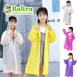Baltra Kids Waterproof Raincoat Hooded Rain Poncho for Children Outdoor Travel Gear