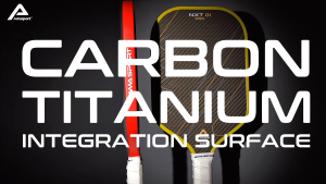 AMASPORT NXT01 PRO SKIN-Titanium Pickleball Paddle-Red/Yellow