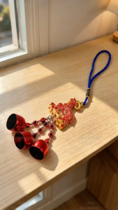 2027 Year of the Sheep Evil Eye Wind Chime Lucky Protection Hanging Ornament for Car Home Door