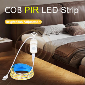 5V USB PIR Strip LED Motion Sensor Light Tape LED Kitchen Cabinet 0.5M 1M 2M 3M 4M 5M COB LED Strips