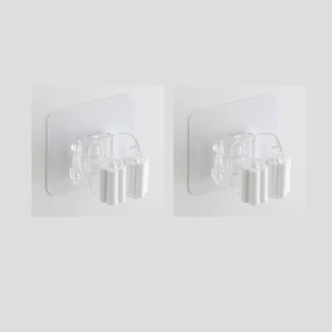 Đồ Dùng Vệ Sinh Nhà Tắm Đa Năng Không Để Lỗ Móc Treo Chổi Không Để Lại Dấu Vết Trong Suốt Giá Để Chổi