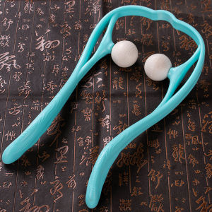 Office White Collar Neck Massage Ball Home Manual Meridian Neck Pain Relief Equipment Physical Therapy Health Care Device