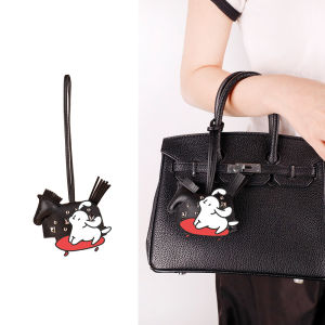 Soft Leather Pony Pendant Car Pendant Key Pendant Handmade Leather New Rivets War Horse Bag Charm Bag Charm Leather